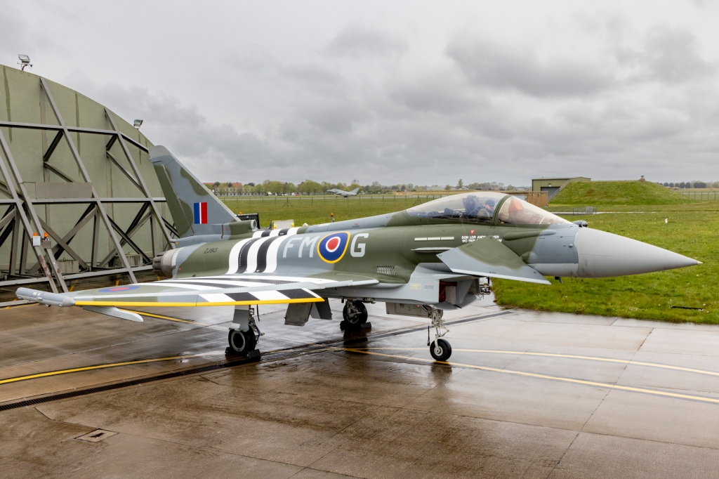 Newly painted aircraft revealed by Typhoon Display Team ahead of 2024 season